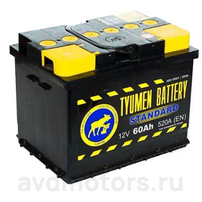 6CT60LR — Аккумулятор 60 TYUMEN
